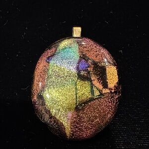 Multicolor Dichroic Glass Pendant